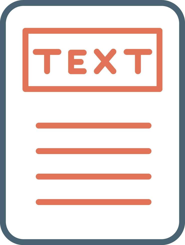 Text Vector Icon