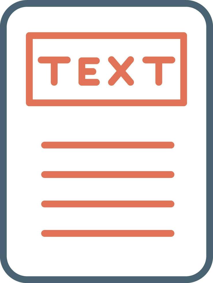 Text Vector Icon