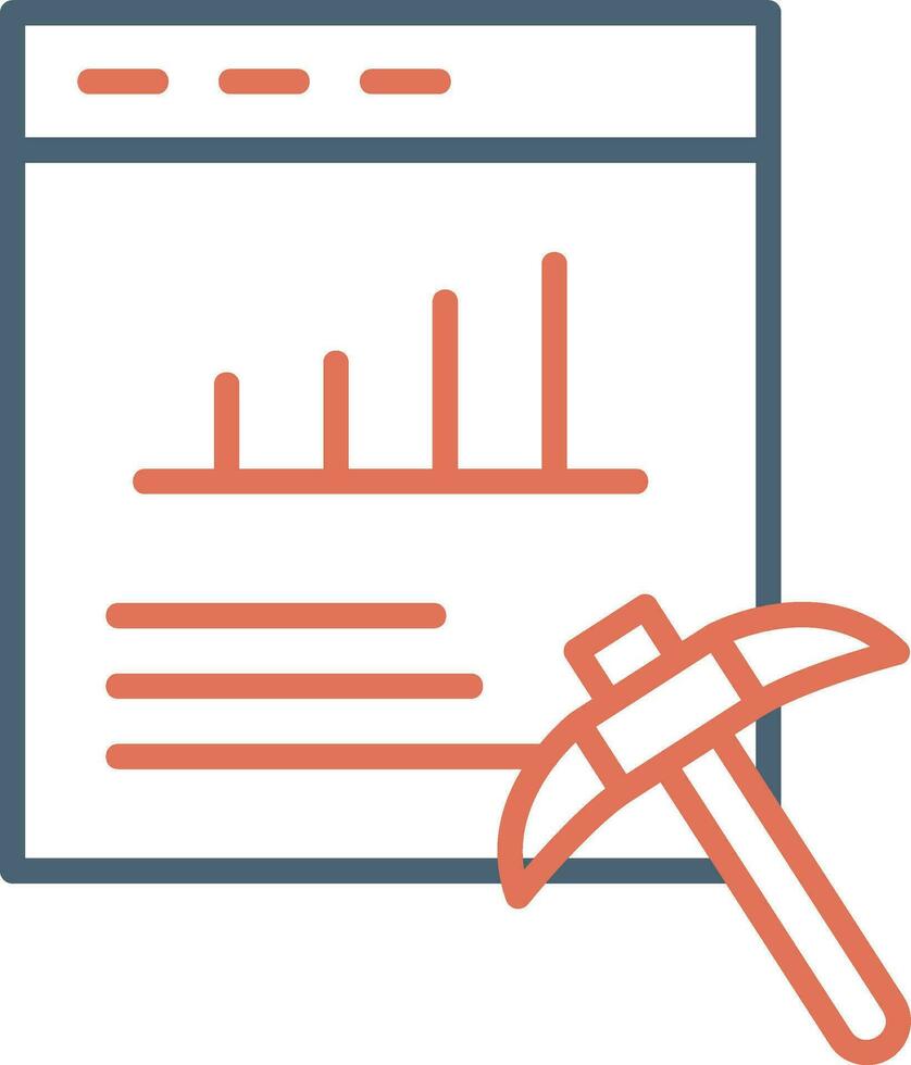 Data Mining Vector Icon