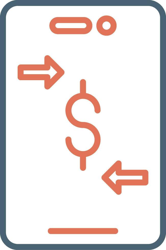 Online Money Transfer Vector Icon