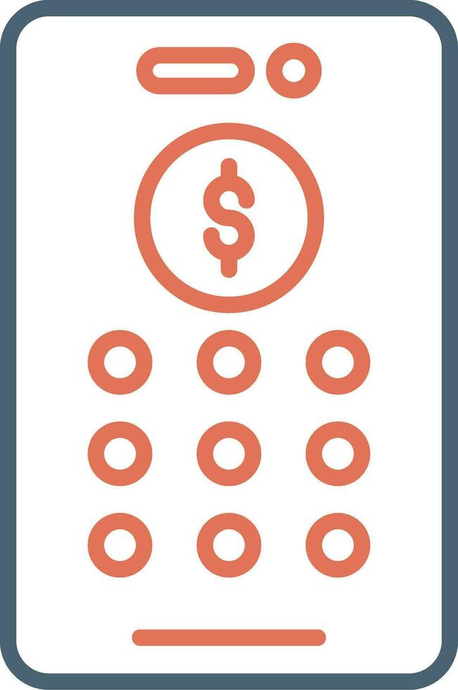 Banking Pin Code Vector Icon