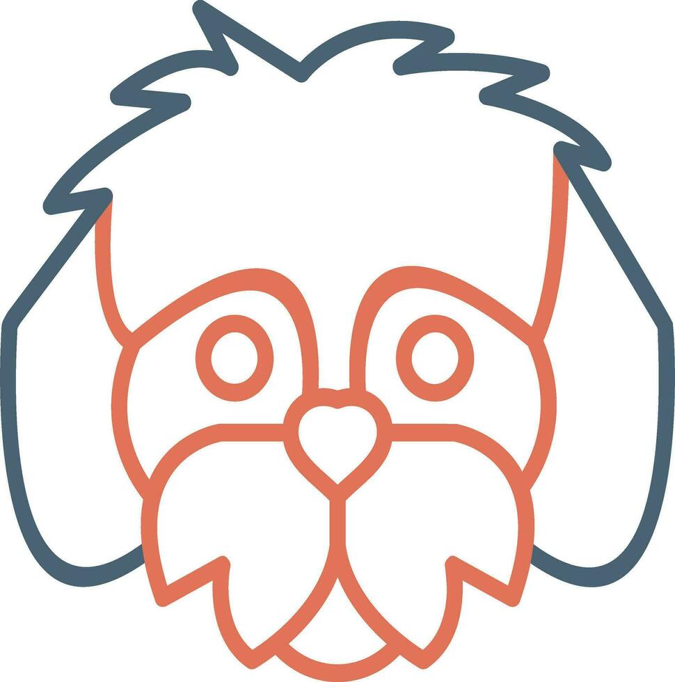 shih tzu vector icono