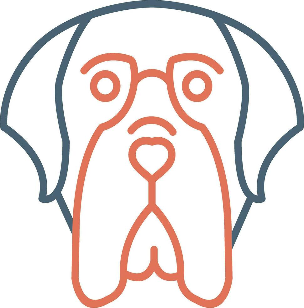 English Mastiff Vector Icon