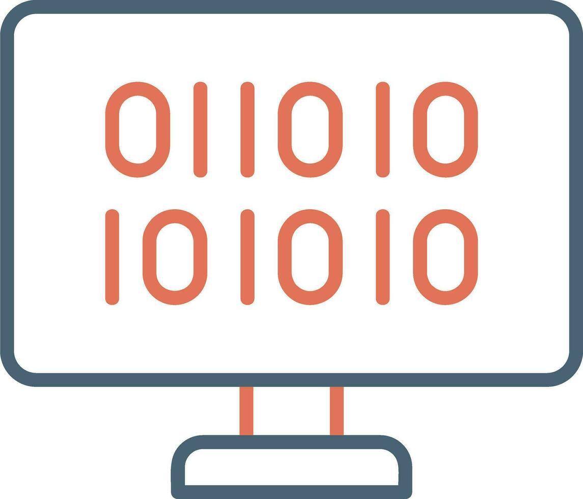 Binary Code Vector Icon