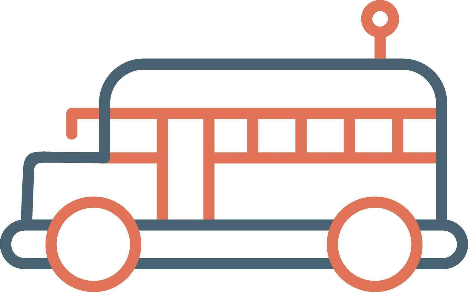 icono de vector de autobús escolar