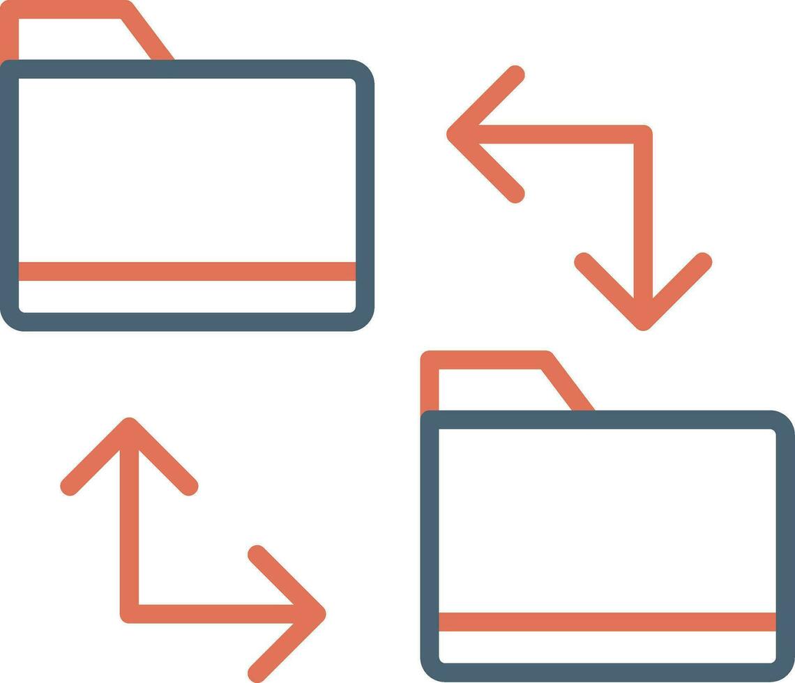 File Sharing Vector Icon