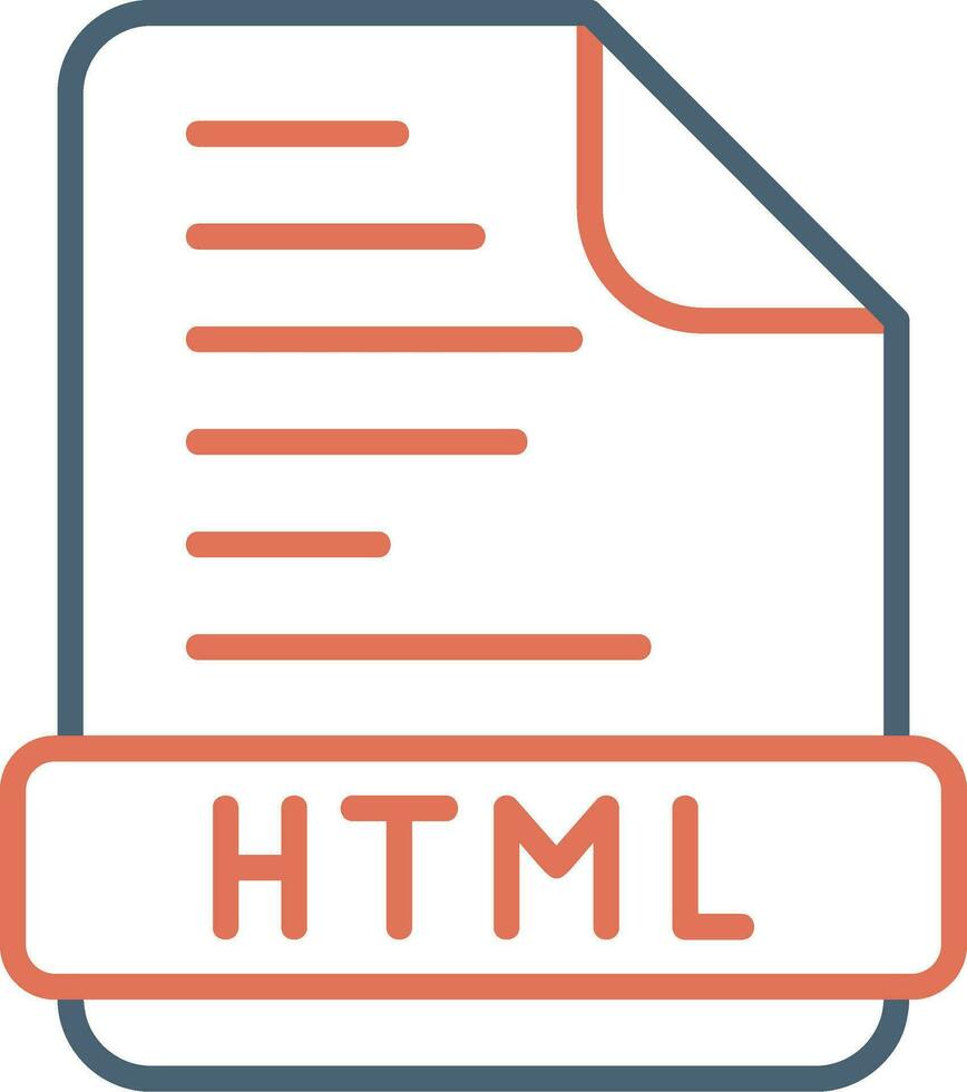 icono de vector html