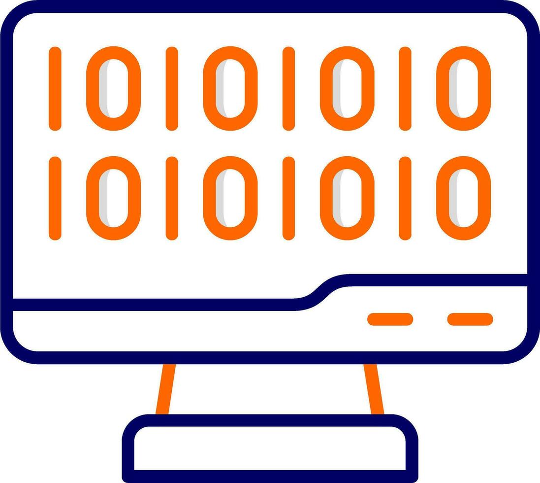 Binary Code Vector Icon