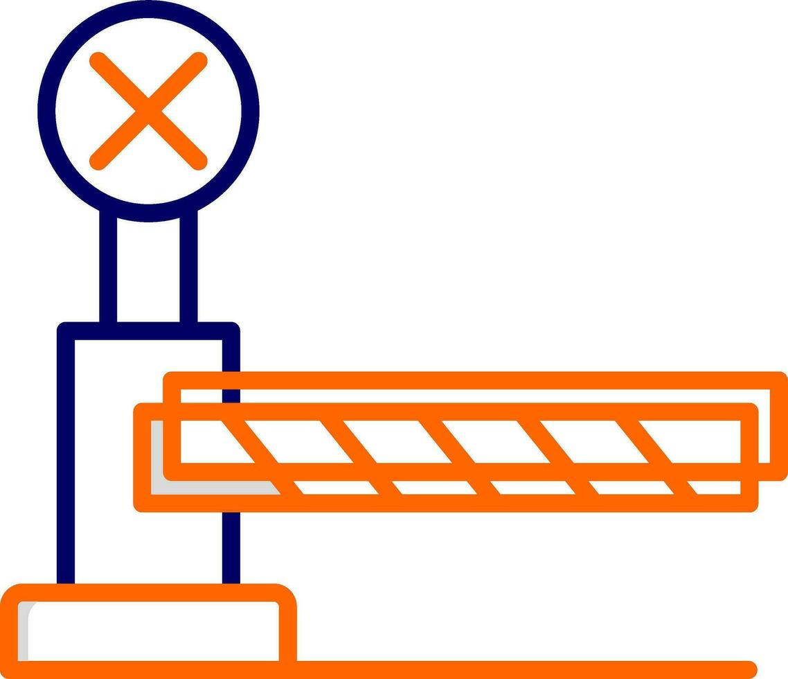 Level Crossing Vector Icon