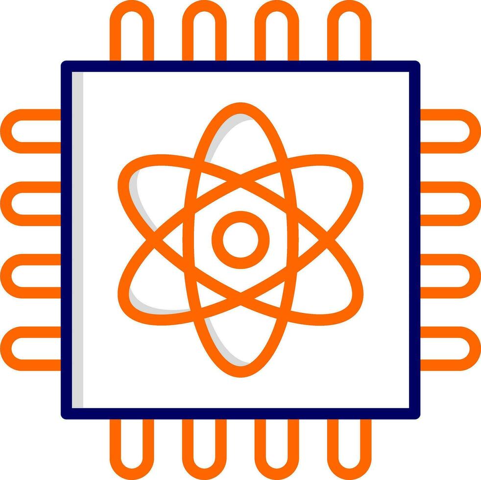 Quantum Computing Vector Icon