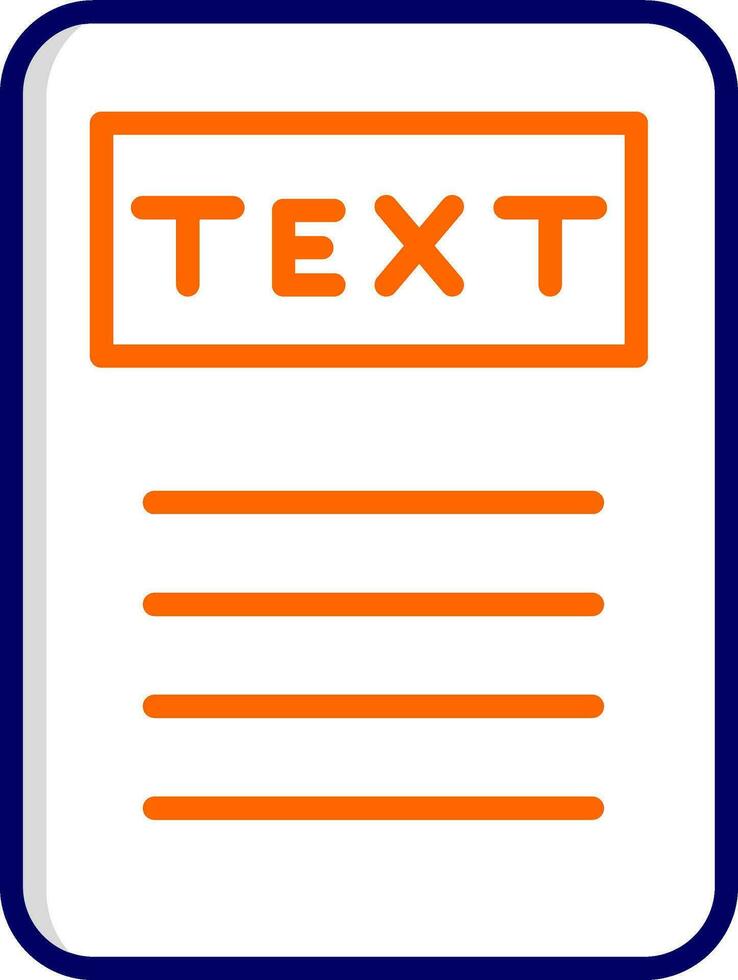 Text Vector Icon