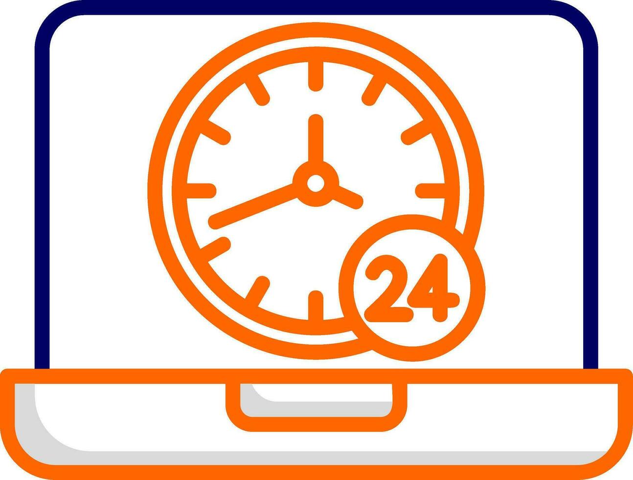 24 Hours Vector Icon