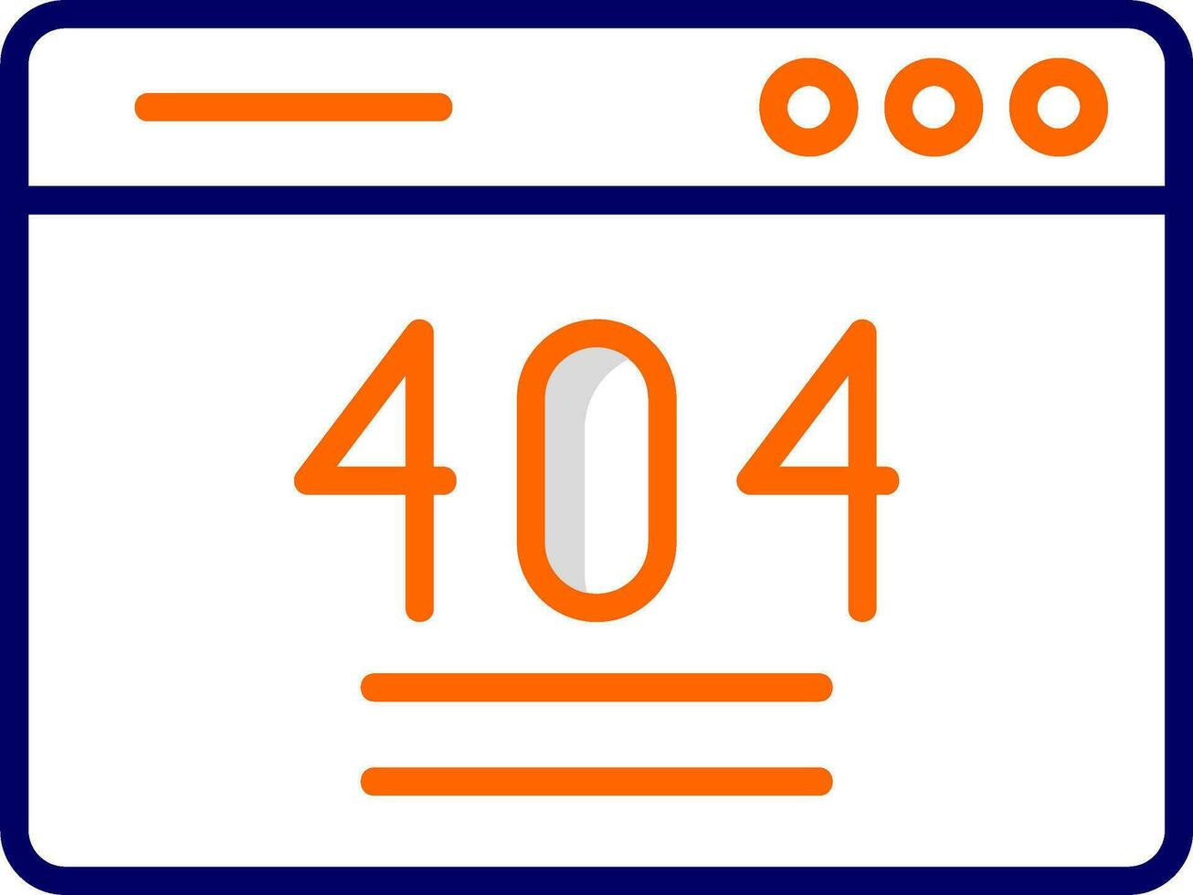 404 Error Vector Icon