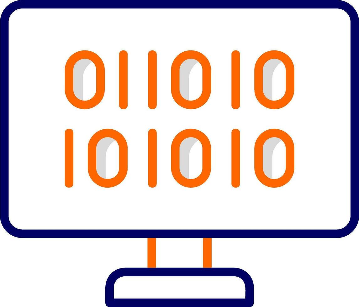Binary Code Vector Icon