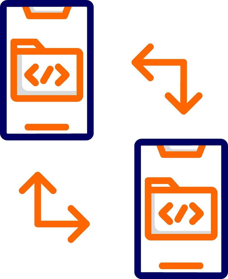 Data Transfer Vector Icon