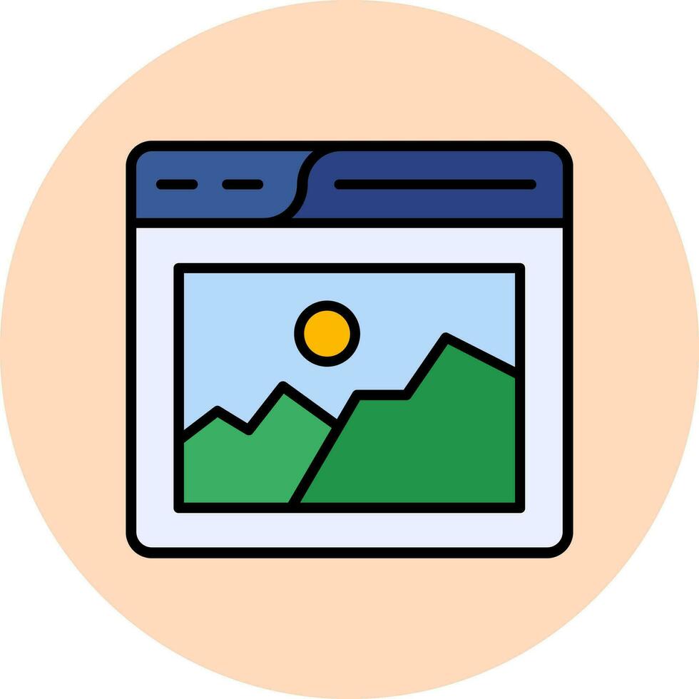 icono de vector de galería