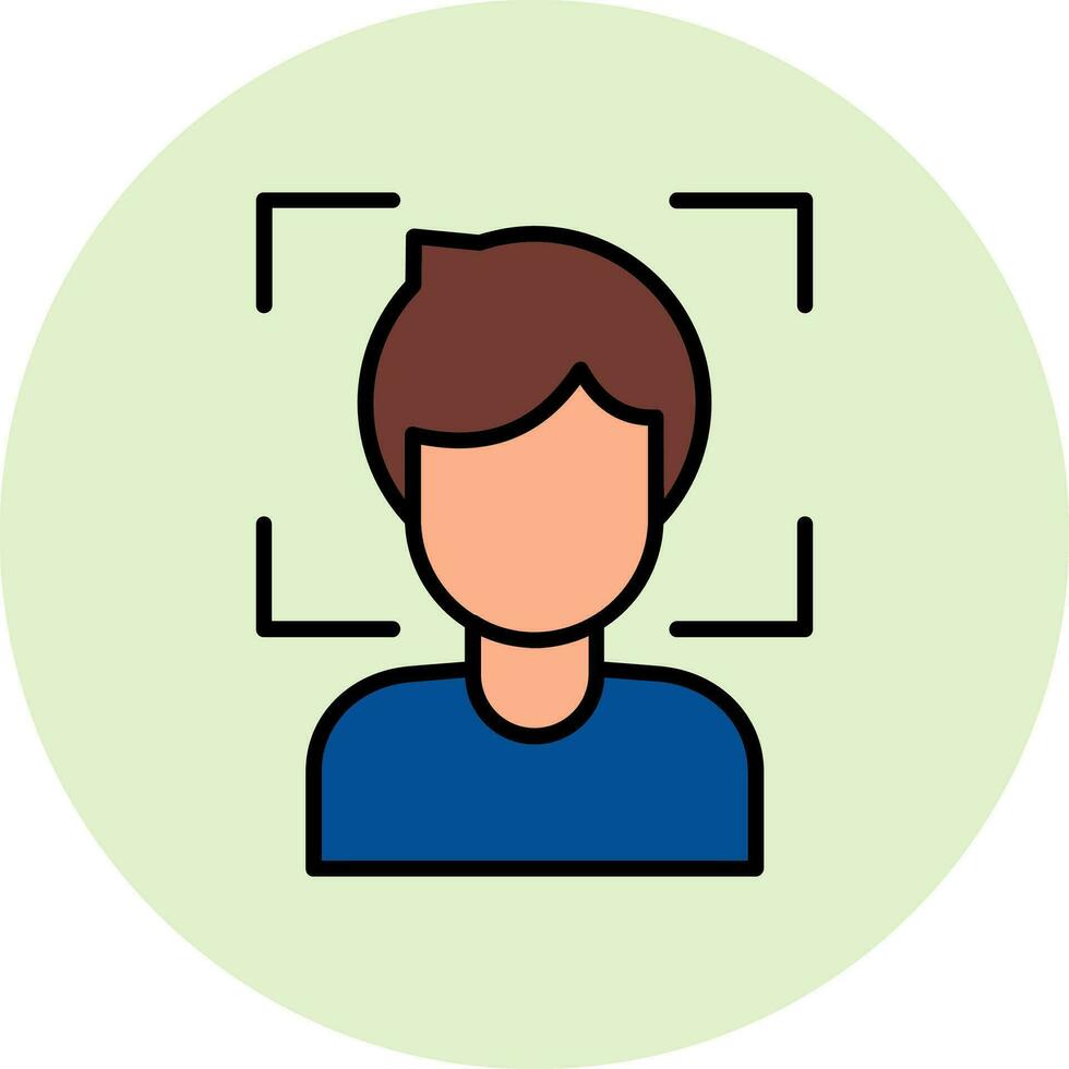 Face Scanner Vector Icon
