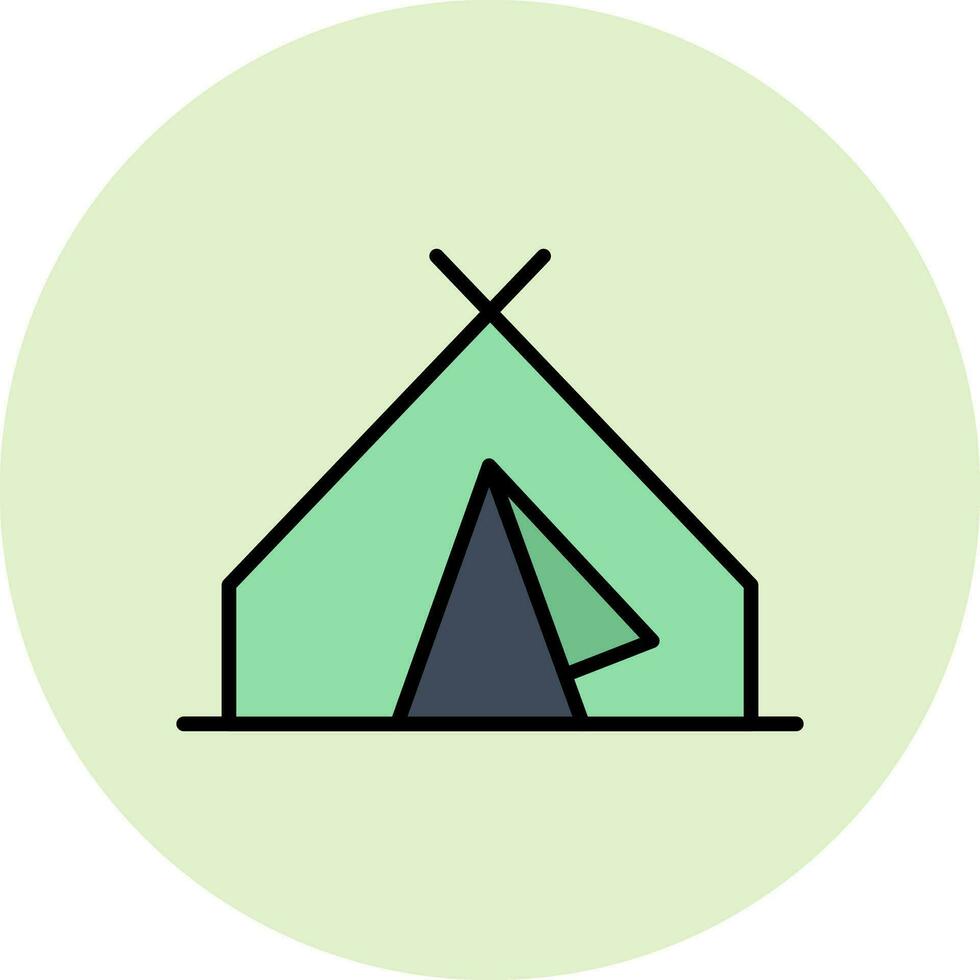 Tent Vector Icon