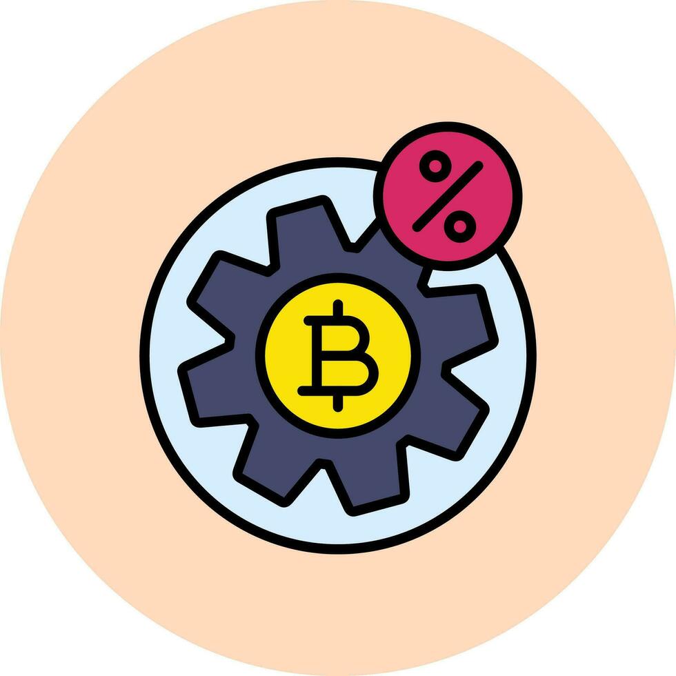 icono de vector de criptomoneda