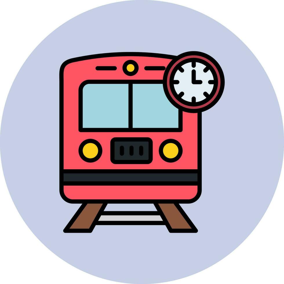 Train Times Vector Icon