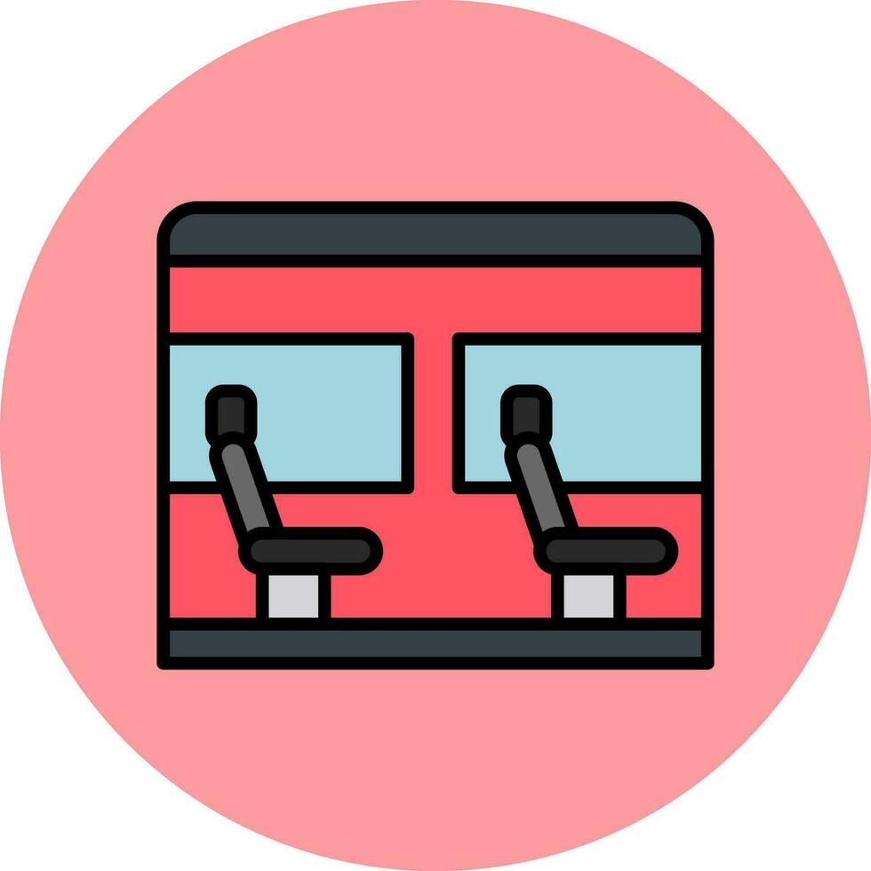 icono de vector de asiento