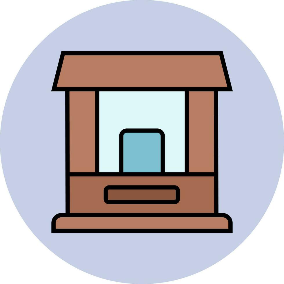 Ticket Window Vector Icon