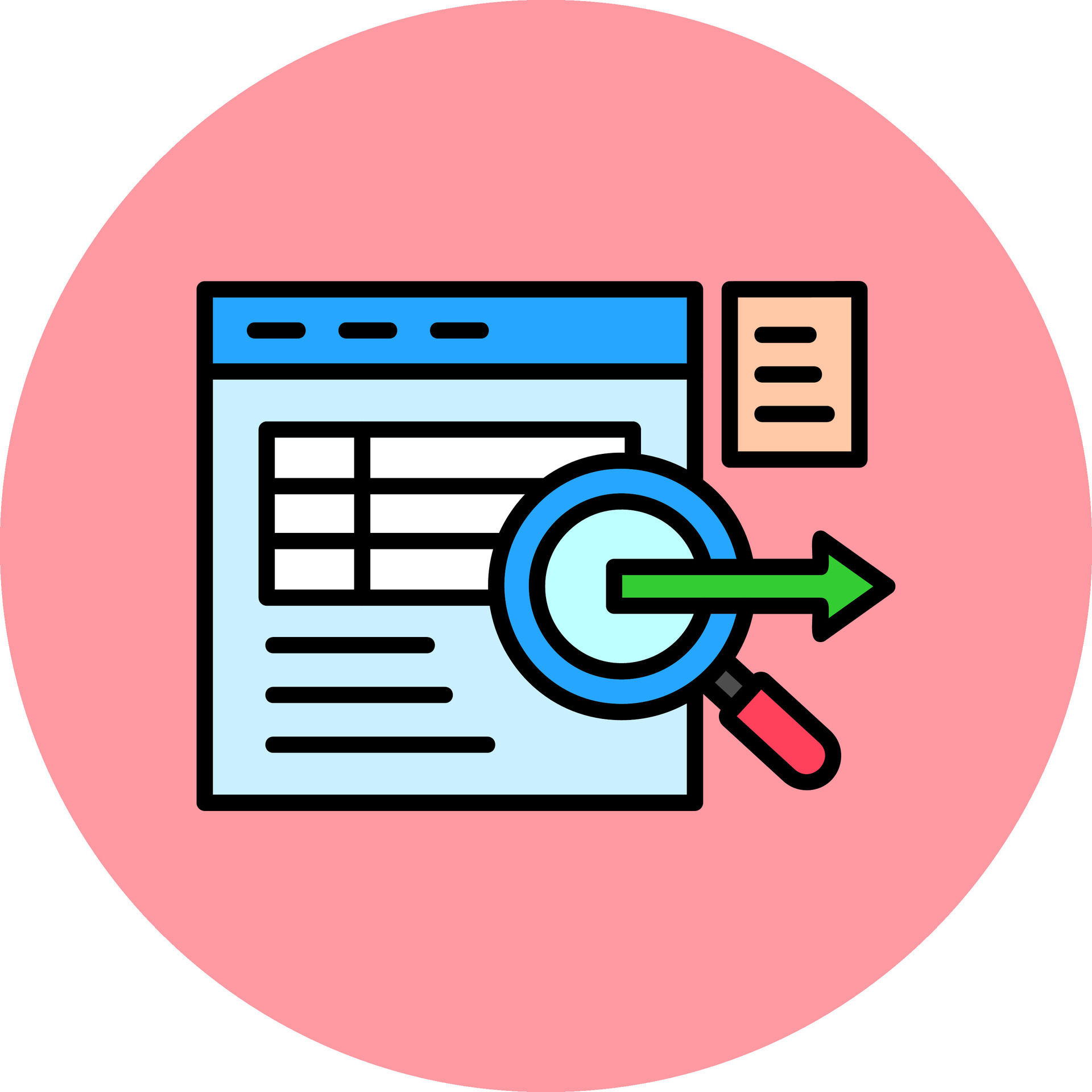 Data Query Vector Icon 30997922 Vector Art at Vecteezy