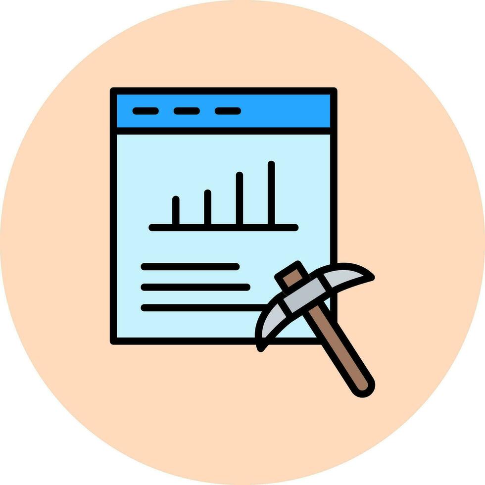 Data Mining Vector Icon
