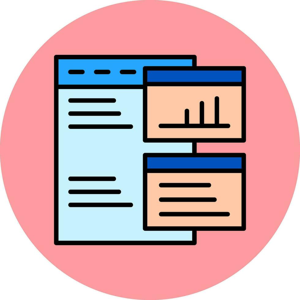 Log Data Vector Icon