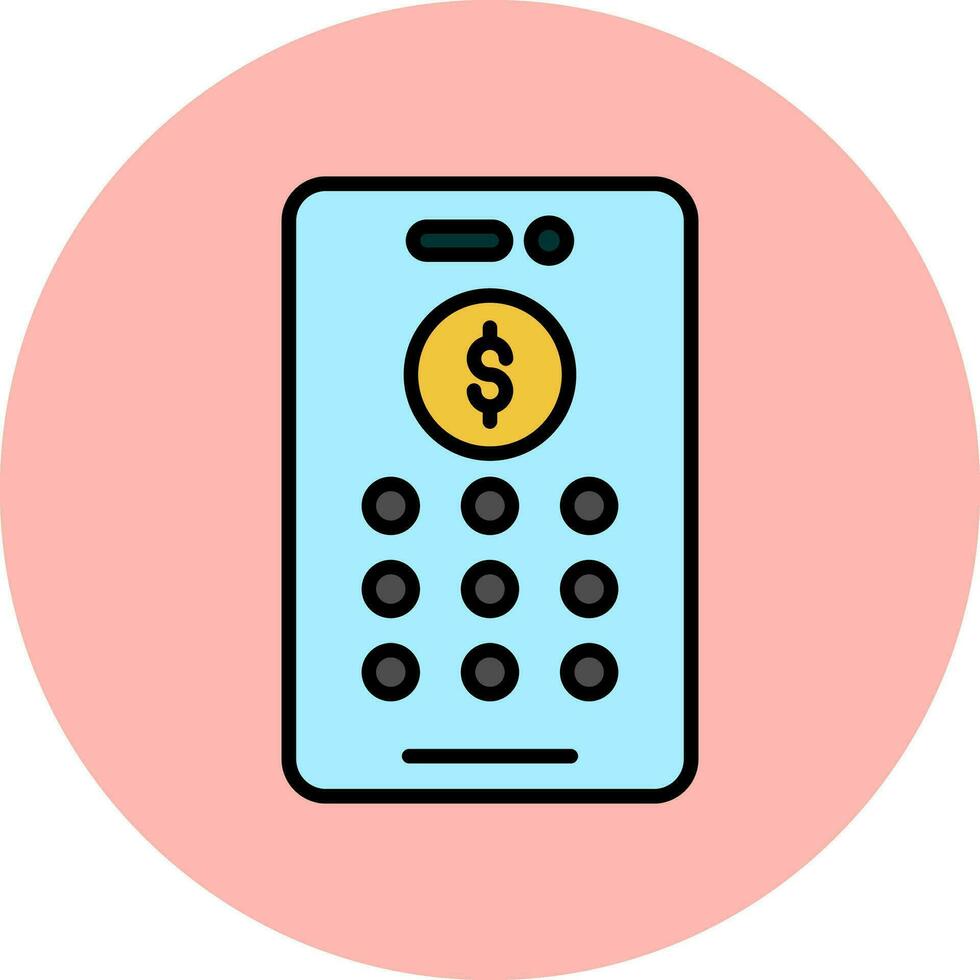 Banking Pin Code Vector Icon