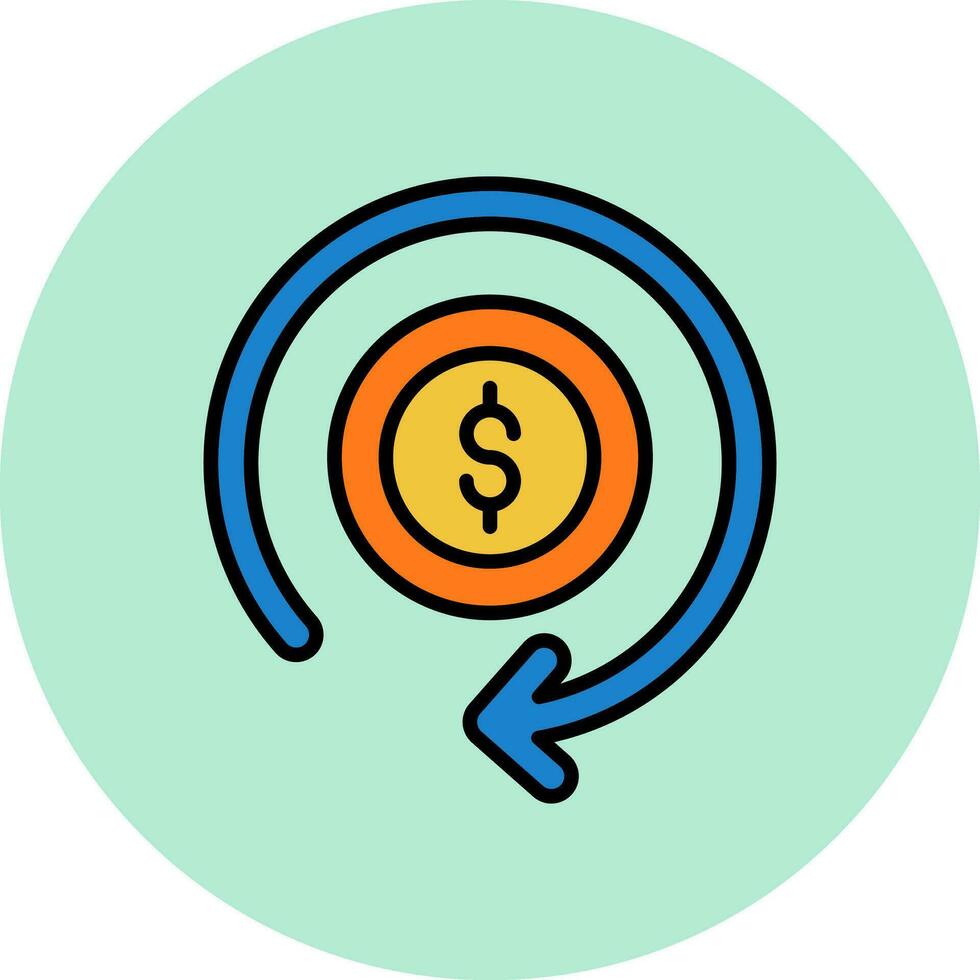 Money Refund Vector Icon