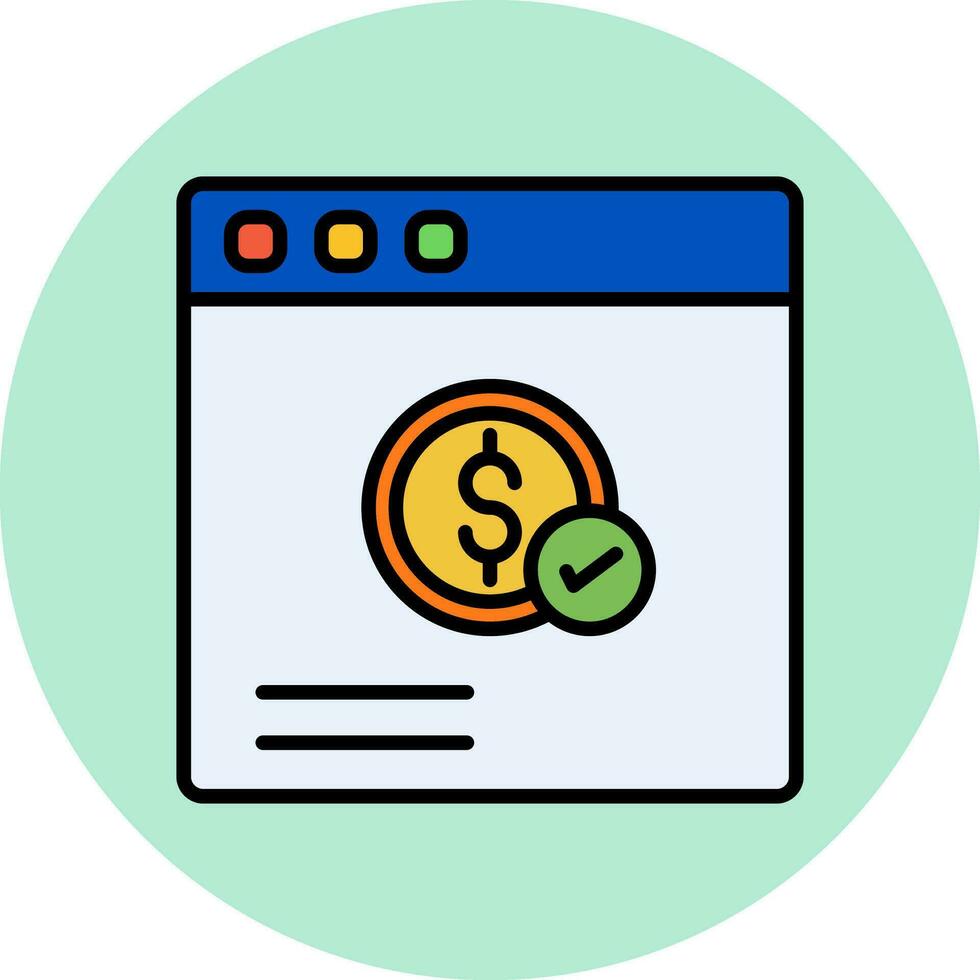 Online Payment Vector Icon