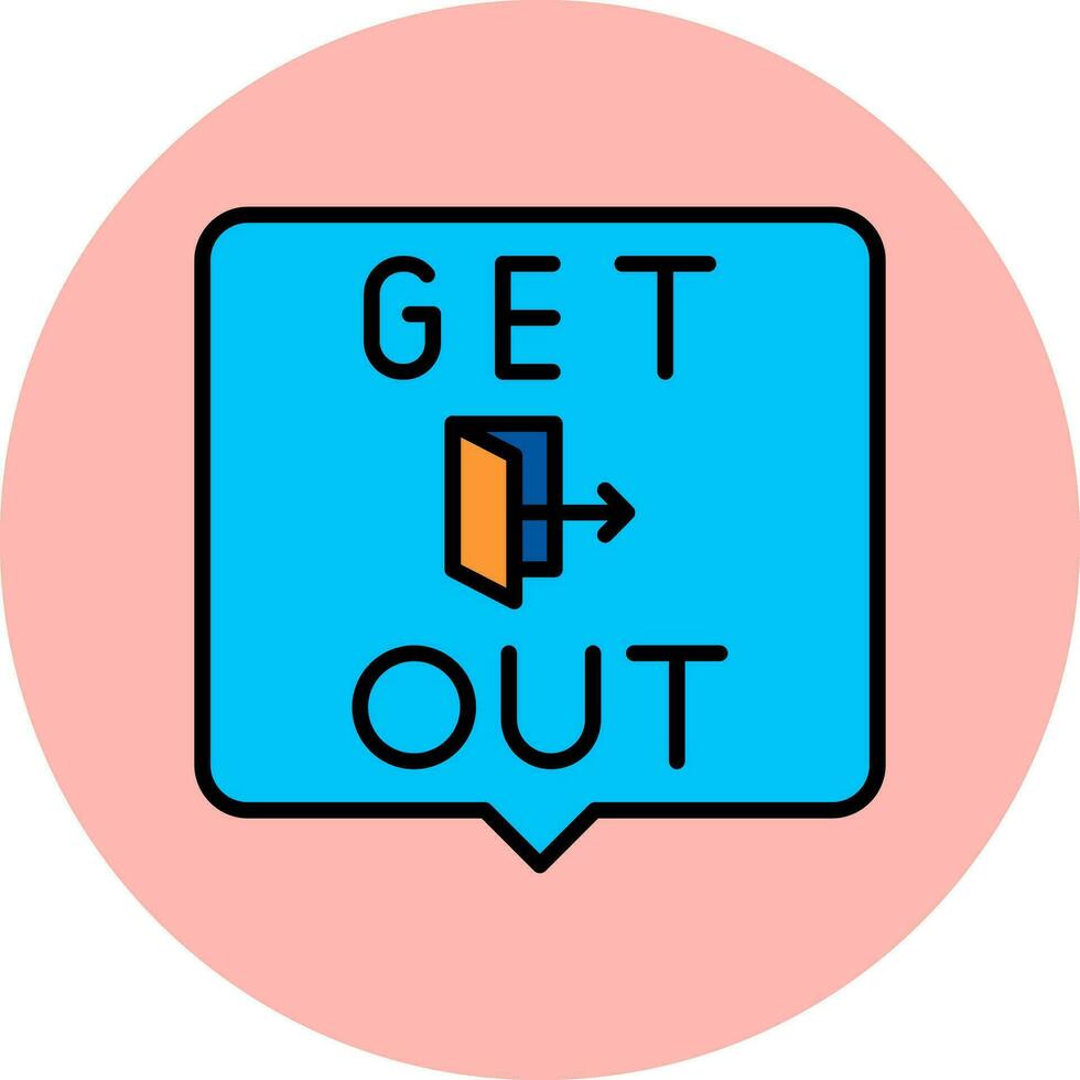 Get Out Vector Icon