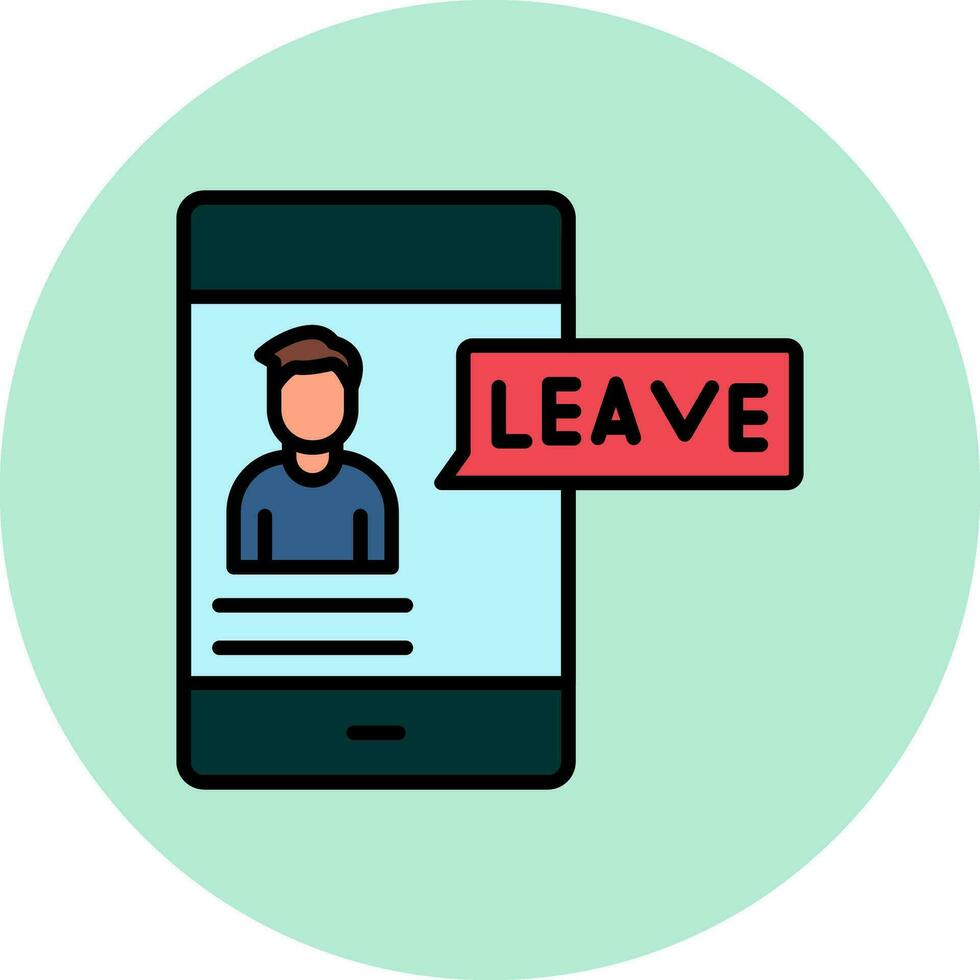 Leave Vector Icon