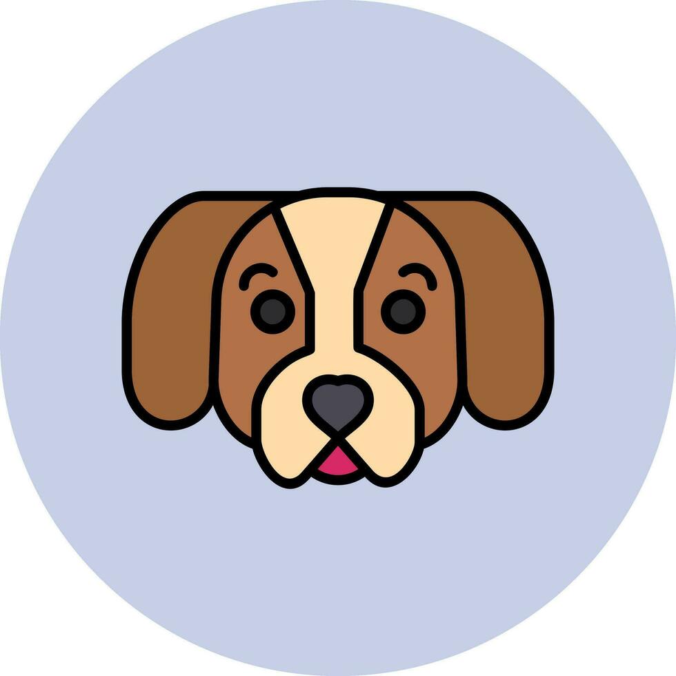 perro tejonero vector icono