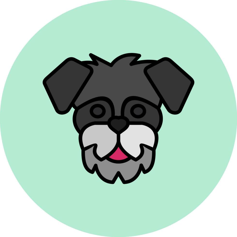 Schnauzer vector icono