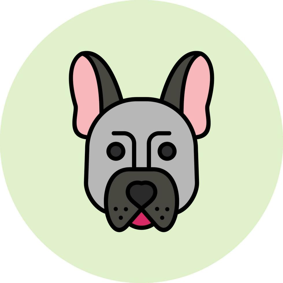 francés buldog vector icono