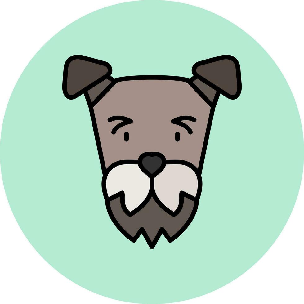 airedale terrier vector icono