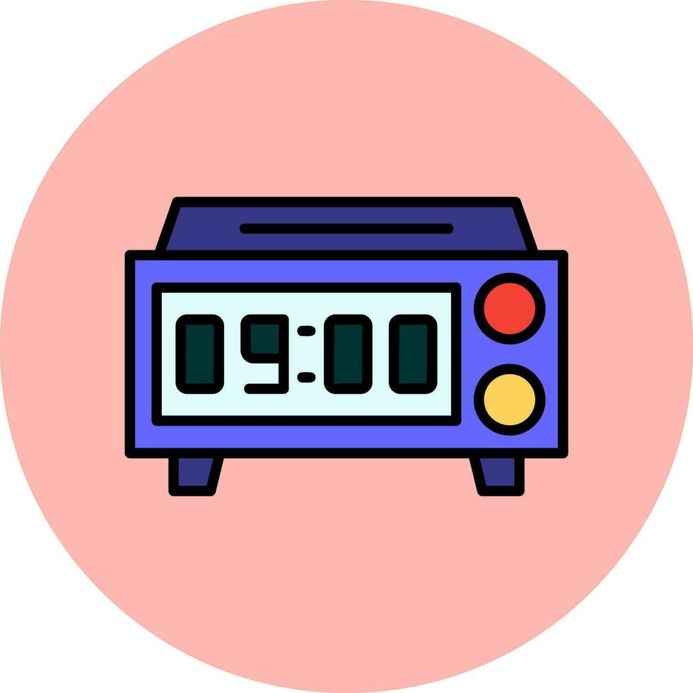 Digital Clock Vector Icon