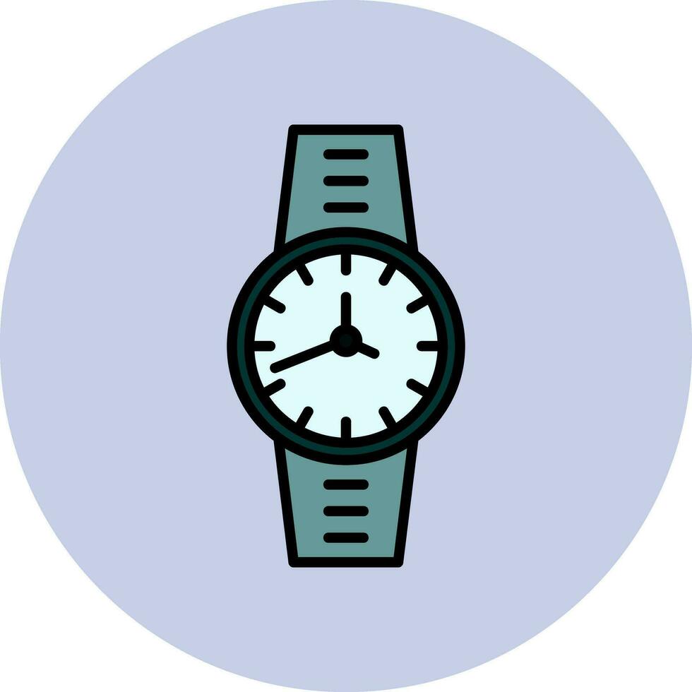 reloj, vector, icono vector