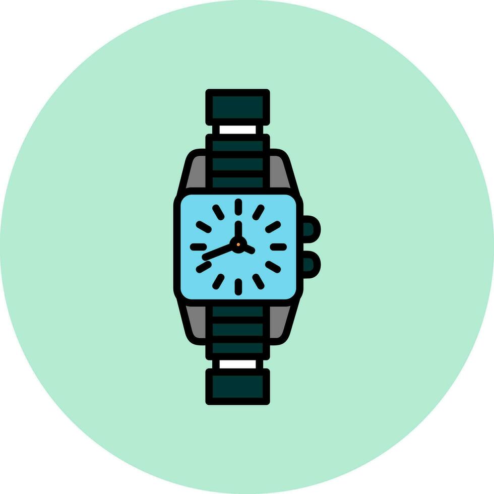 reloj, vector, icono vector