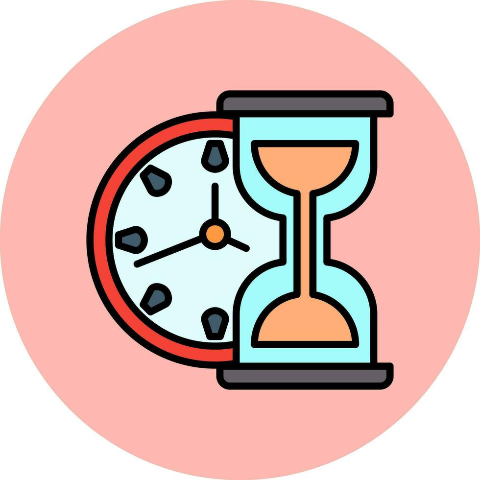 icono de vector de reloj de arena