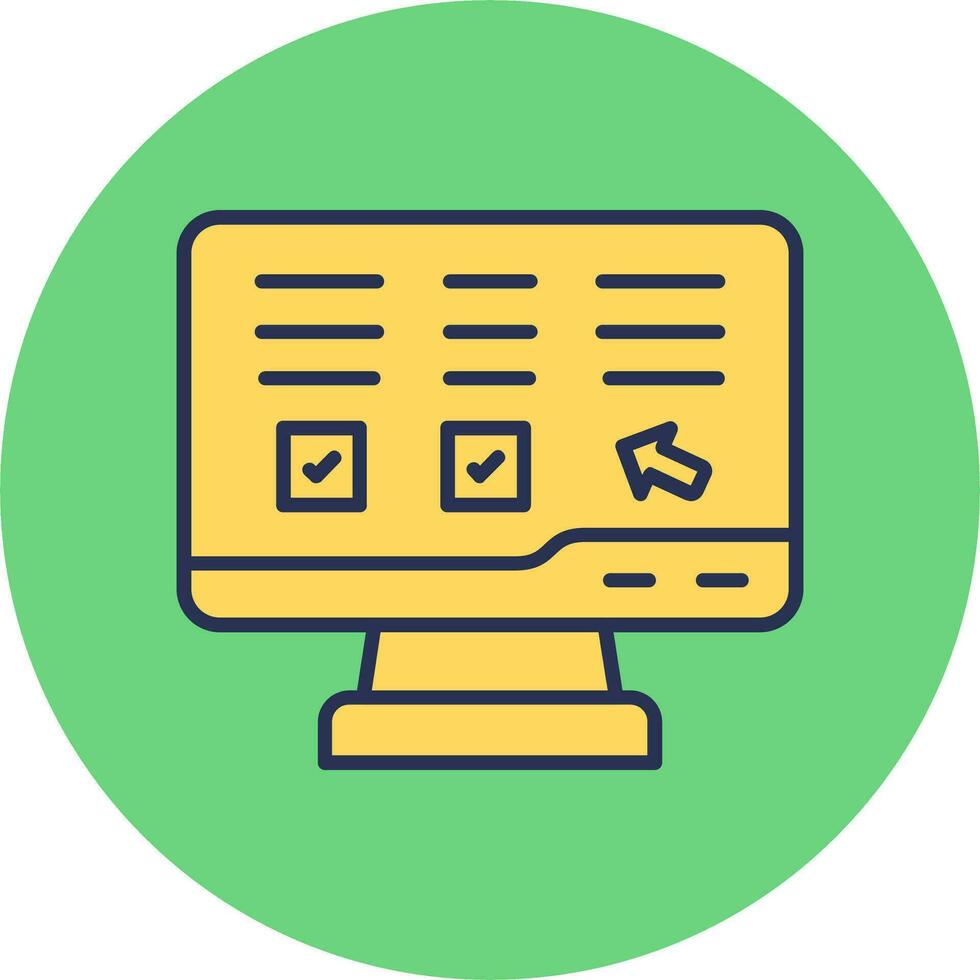 Online Lesson Vector Icon