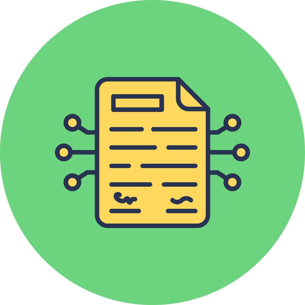 Smart Contracts Vector Icon