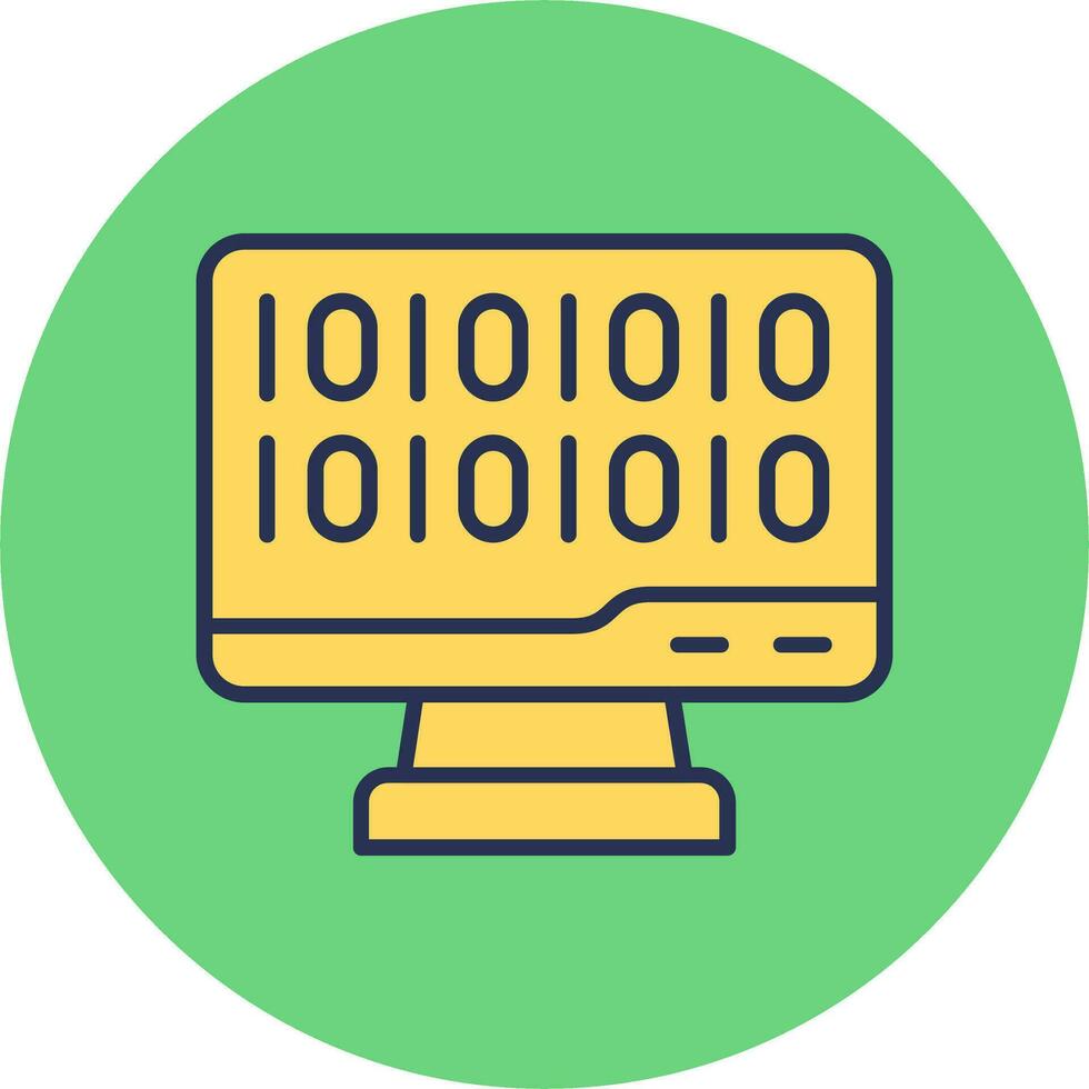 Binary Code Vector Icon