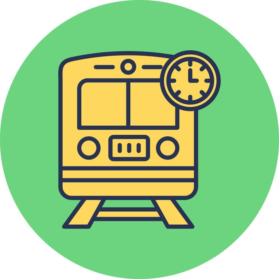 Train Times Vector Icon