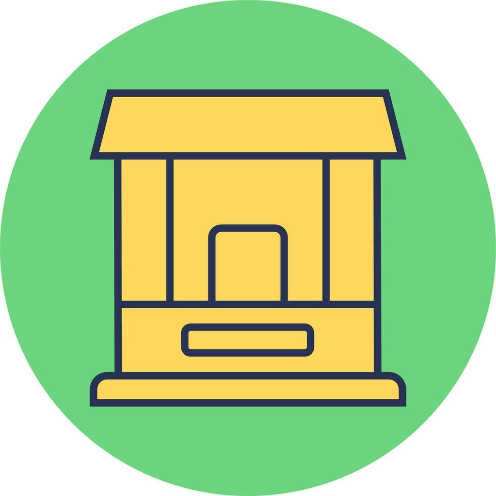 Ticket Window Vector Icon
