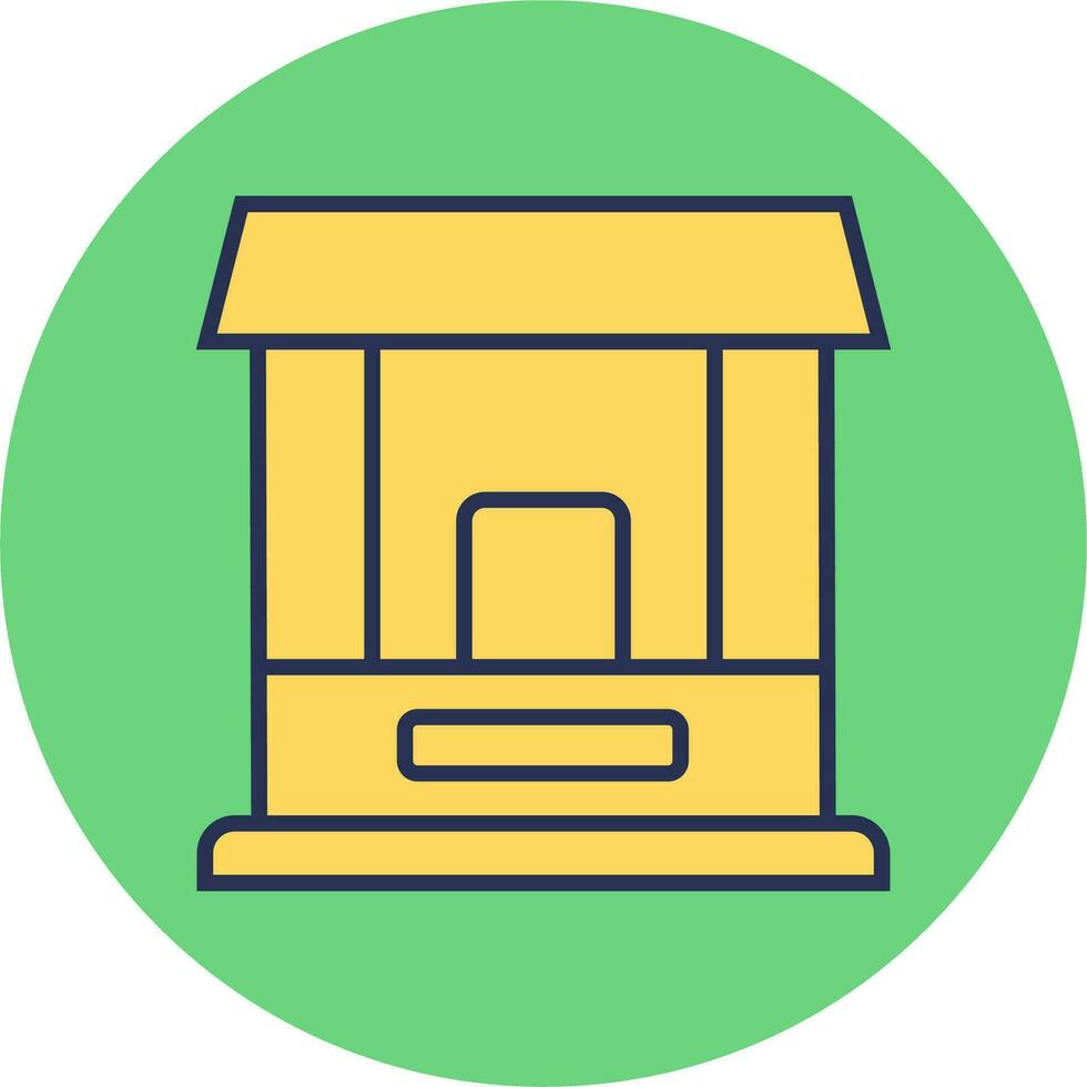 Ticket Window Vector Icon