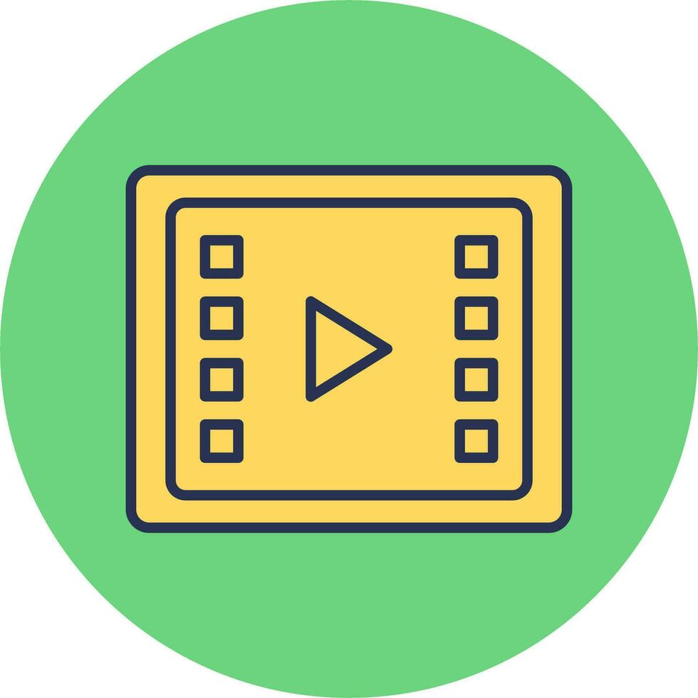Video Processing Vector Icon