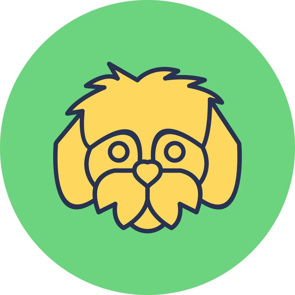 shih tzu vector icono